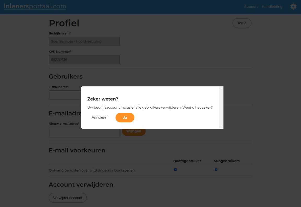 Zeker weten verwijderen